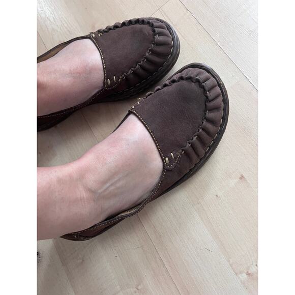 Born Women’s Brown Comfort Flats Leather Loafers handmade Shoes 
in Mexico sz 8 - Picture 9 of 11